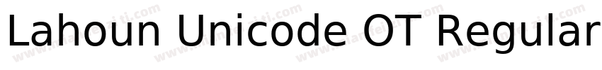 Lahoun Unicode OT Regular字体转换